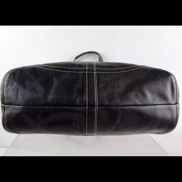 Coach Soho Black Leather Carryall Bag - Picture 3 of 6